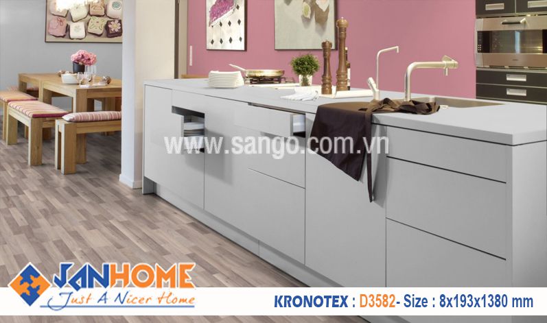 Thi công sàn gỗ Kronotex D3582 căn hộ chung cư